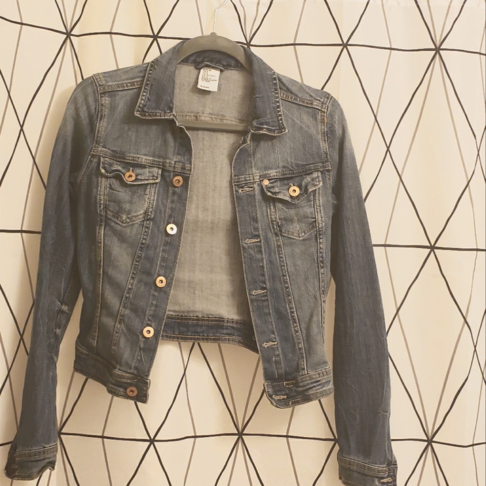 H&M Cropped Jean Jacket